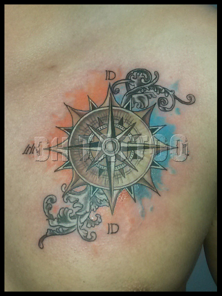 Kompass tätowierung Kompass Tattoo